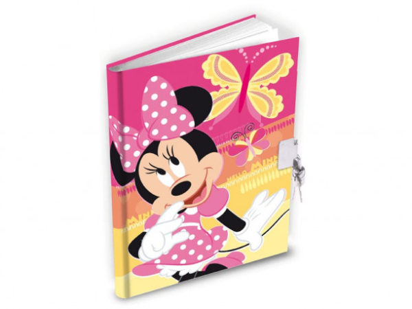 Deník / Památník se zámkem Minnie Mouse / 14 x 19 cm