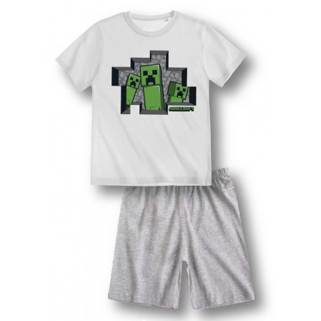 Pyžamo / letní set Minecraft / Creeper 10 Y