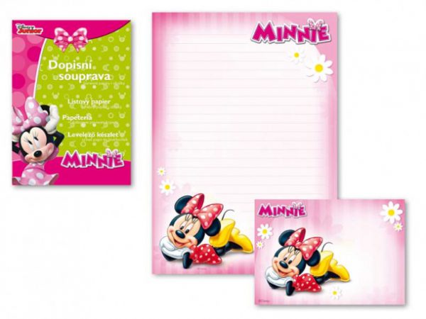 Dopisní papír barevný / Minnie Mouse / A4