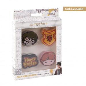 Dekorativní gumy Harry Potter / Set 4 kusů