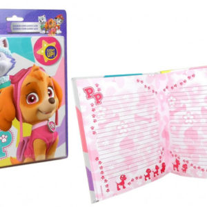Diář / notes se svítícími znaky Skye a Everest / Paw Patrol / Tlapková Patrola