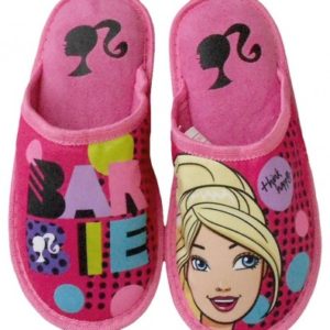 Domácí papuče Barbie růžové velikost 29 - 34 cm