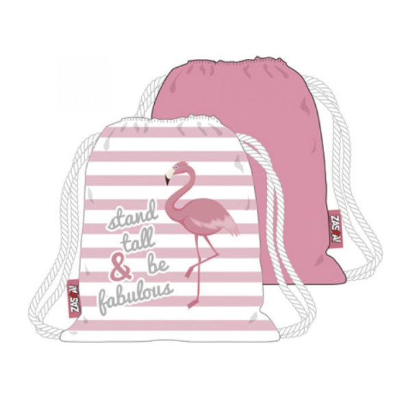GYM BAG / PYTLÍK S MOTIVEM PLAMEŇÁKA / FLAMINGO / 44