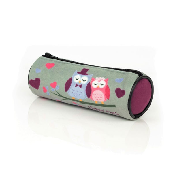 PENÁL / POUZDRO OVÁLNÉ / HAPPY OWLS / SOVIČKY / 21 X 6