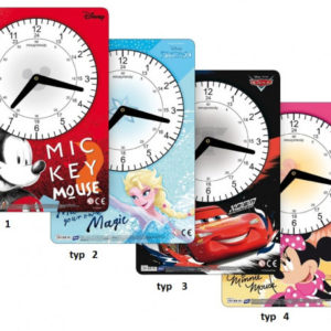 Papírové hodiny / Mickey Mouse / Minnie Mouse / Frozen / Cars