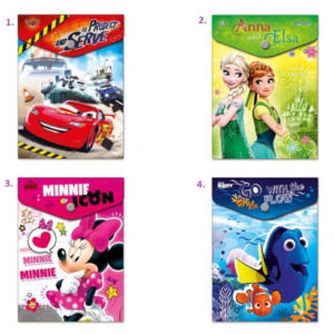 Plastová složka na druk A6 vertikální / Disney Mix