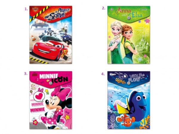 Plastová složka na druk A6 vertikální / Disney Mix