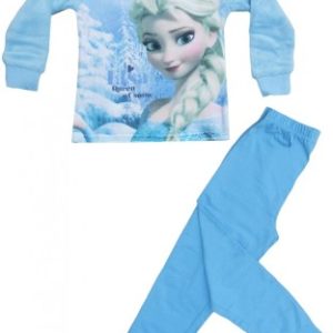 Pyžamo Ledové Království / Frozen Elsa Modré bavlna + fleece