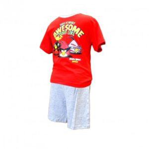 Pyžamo / tričko a kraťasy Angry Birds Červené