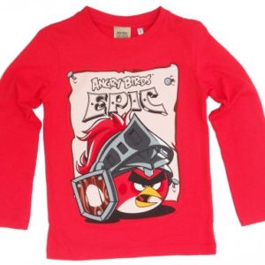 Tričko S Dlouhým Rukávem Angry Birds Epic Červené / Šedé