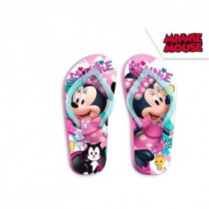 Žabky modro - růžové Myška Minnie / Minnie Mouse